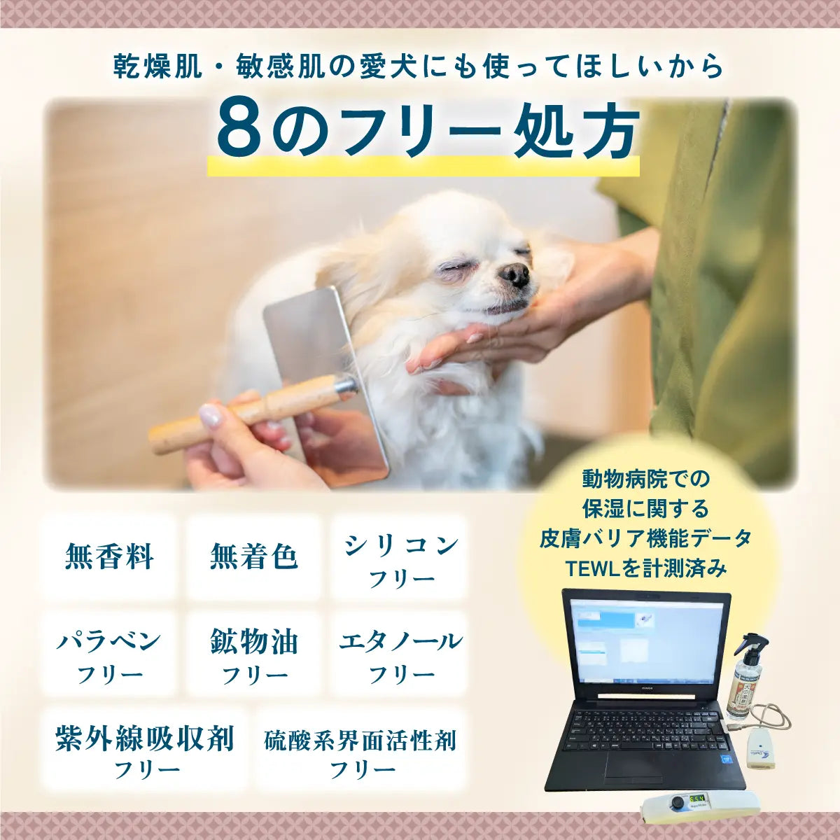 【送料無料】犬の温泉 浸かって浴びる保湿ケアセット